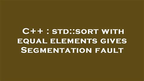 c++ std equal.